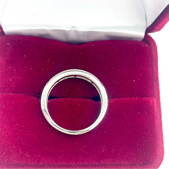 Affinity Diamonds 1 Carat Princess Cut Channel Set Ring 14k White Gold NIB - Picture 6 of 9